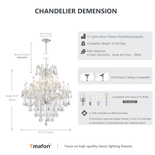 Modern Chrome Chandelier Light Fixture