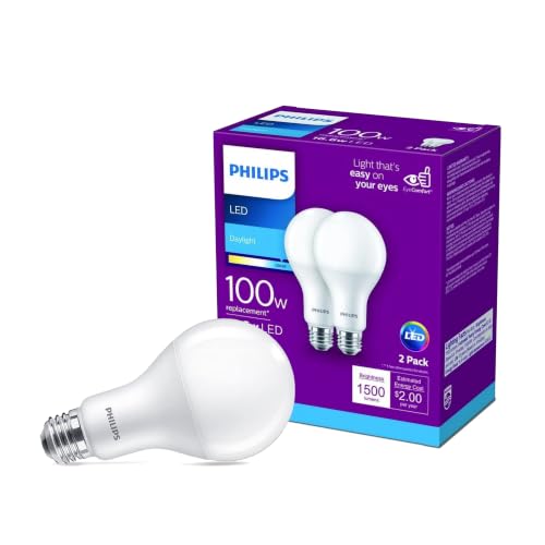 LED Frosted Dimmable A19 Light Bulb (2 Count)