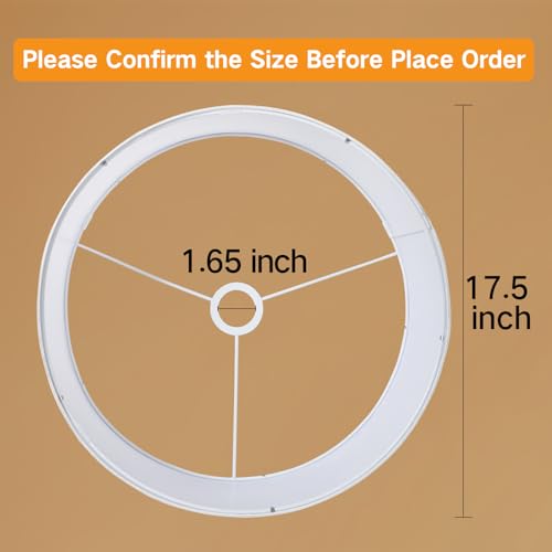 Beige Large Drum Lamp Shades for Floor Lamps