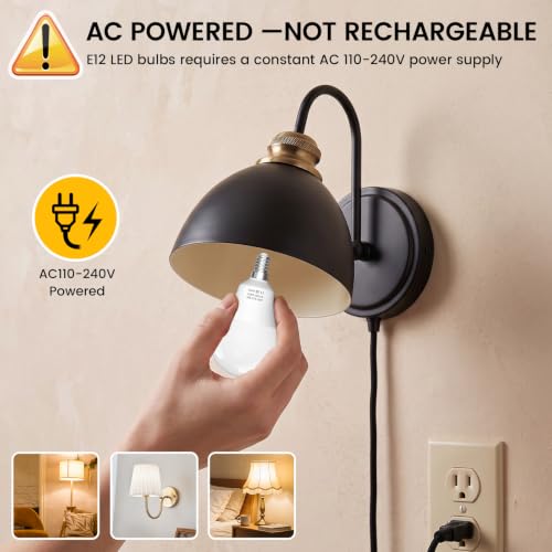E12 LED Candelabra Light Bulbs 9W