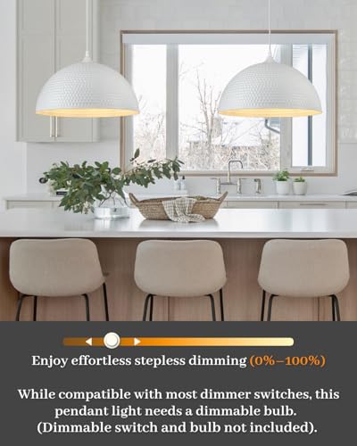 White Pendant Light 2 Pack (2 Count)