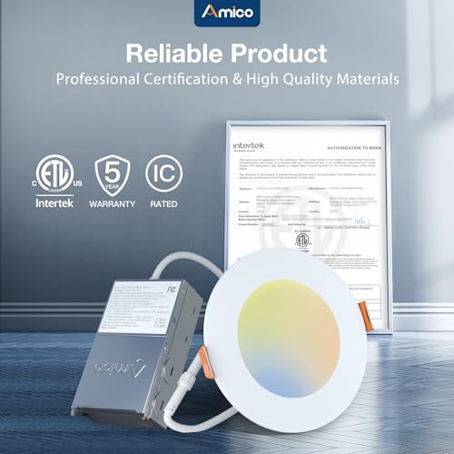 12 Pack 4 Inch LED Recessed Lighting (12 Count)