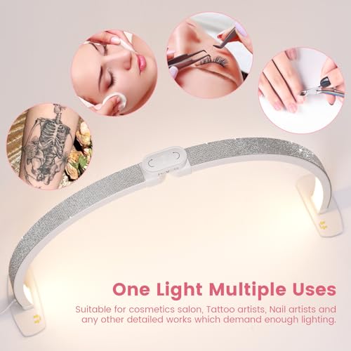 29inch Large Half Moon Desk Lamp Nail Light with Rhinestones