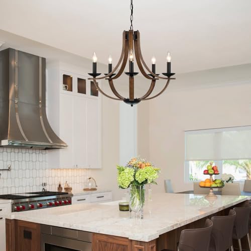 Farmhouse Chandeliers for Dining Room Light Fixture