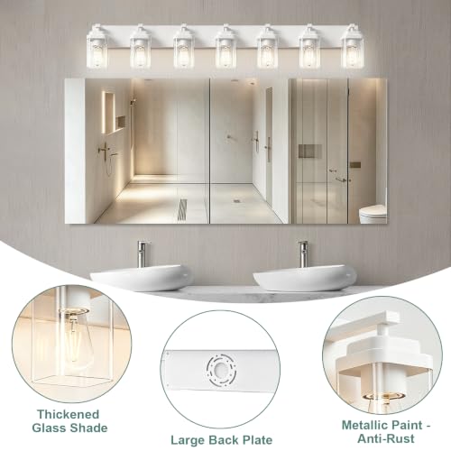 White Bathroom Light Fixtures