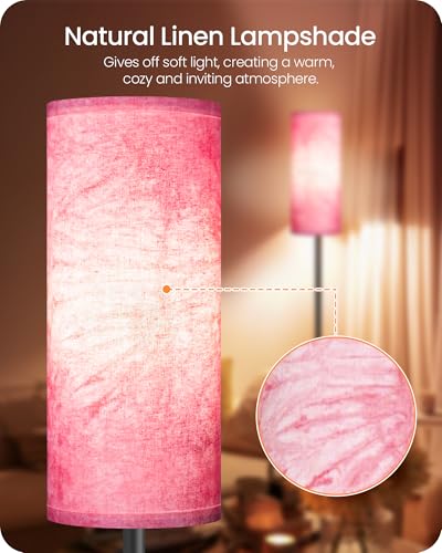 Dimmable Floor Lamps for Living Room with Remote and Foot Switch