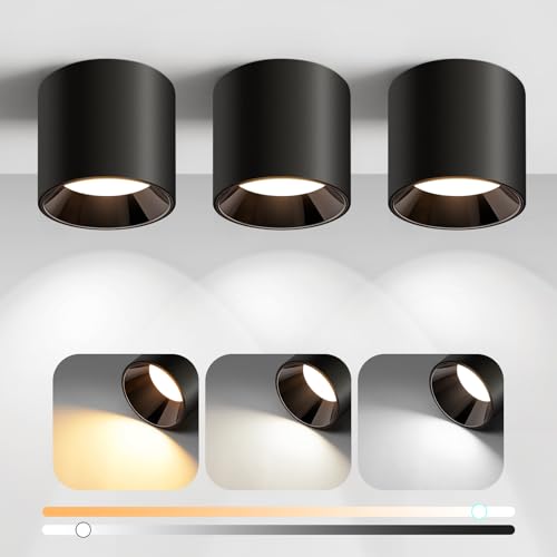 Modern LED Flush Mount Ceiling Light Fixtures for Hallway (3 Count)