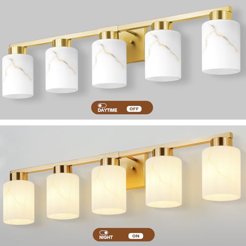 5 Light Bathroom Light Fixtures (5 Count)