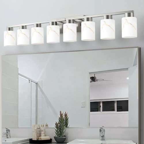 8 Light Bathroom Light Fixtures (8 Count)