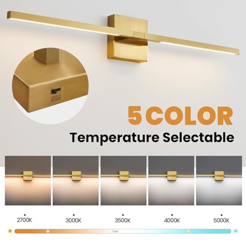 Gold Bathroom Vanity Light Fixtures