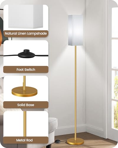 Floor Lamp Pole with Foot Switch