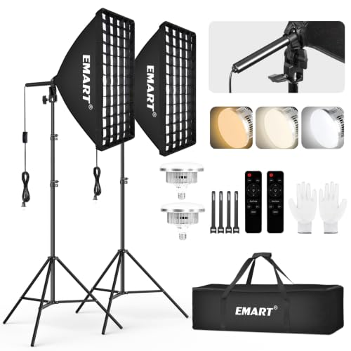Softbox Lighting Kit with Grid