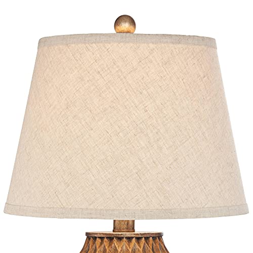Buckhead 22" High Table Lamp Warm Bronze Brown Accent Geometric Urn