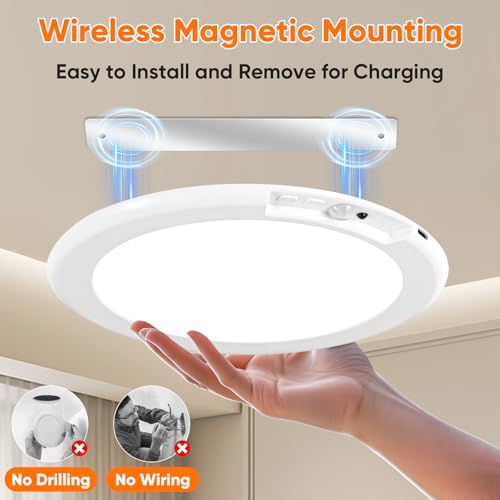 Rechargeable Motion Sensor Ceiling Light (2 Count)