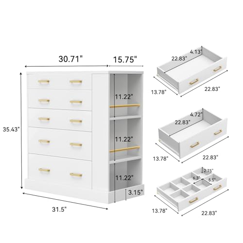 Closet Island with Drawers