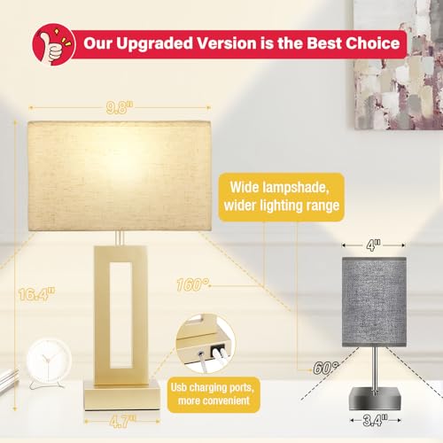 Bedroom Table Lamps Set of 2 (2 Count)