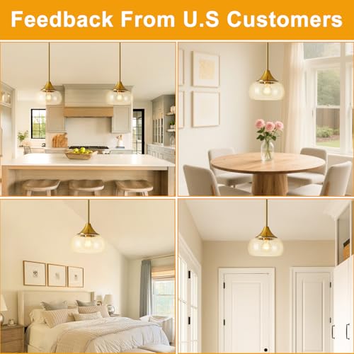 2 Pack Pendant Lights Kitchen Island (2 Count)