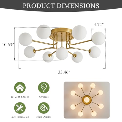 Semi Flush Mount Ceiling Light Fixture