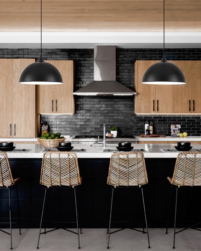 Black Pendant Lights Kitchen Island 2 Pack (2 Count)
