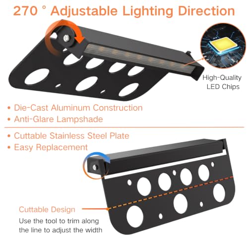 4 Pack 7 Inch Retaining Wall Lights (2700K Warm White / 7Inch-4 Pack)