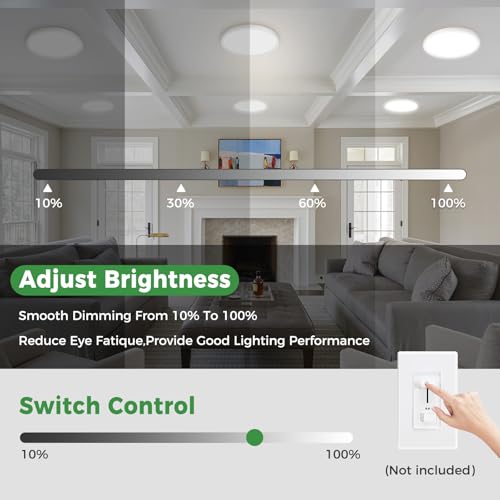 7 inch Small White LED Flush Mount Ceiling Lights
