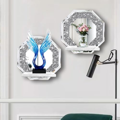 Crystal Crush Diamond Wall Candle Holder Set of 2 (2 Count)