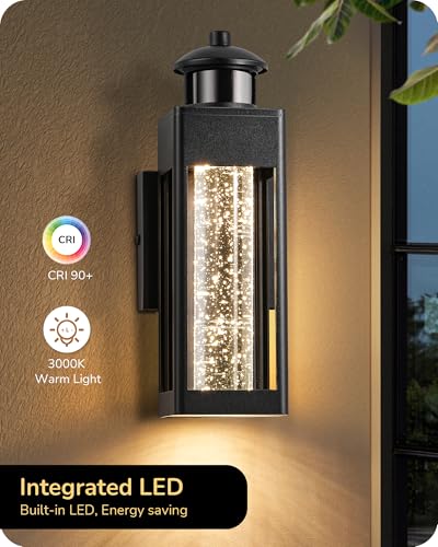 2 Pack Motion Sensor Dusk to Dawn LED Outdoor Wall Lights Fixtures (2 Count)
