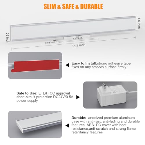 Led Vanity Light Bar for Mirror with Adjustable Angle for Makeup
