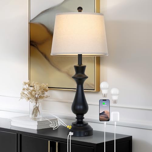 Modern Black Table Lamp for Living Room