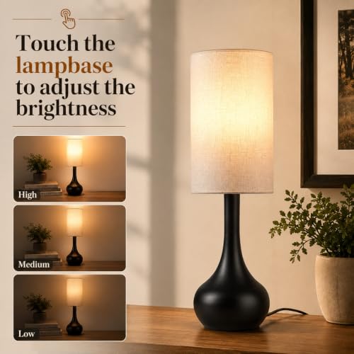 Touch Bedside Lamp for Nightstand