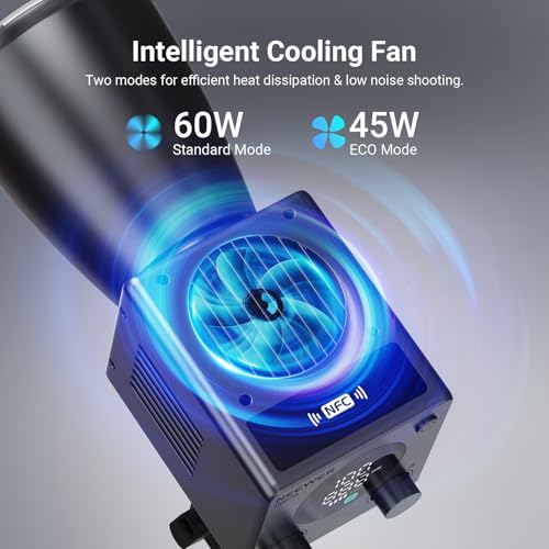 60W Mini LED Video Light with 50Wh Battery