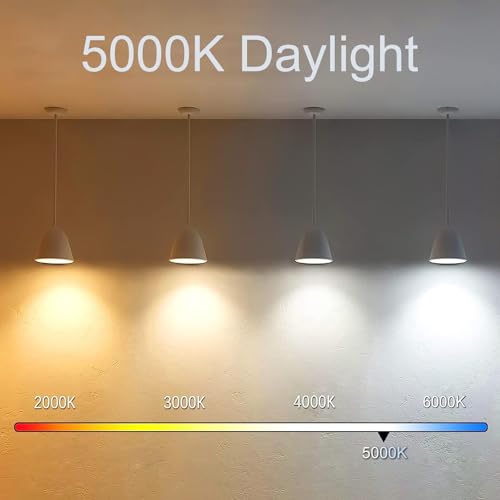3.2 Inch 5000K Daylight White E26 LED Bulb 60 Watt Equal (9 Count)