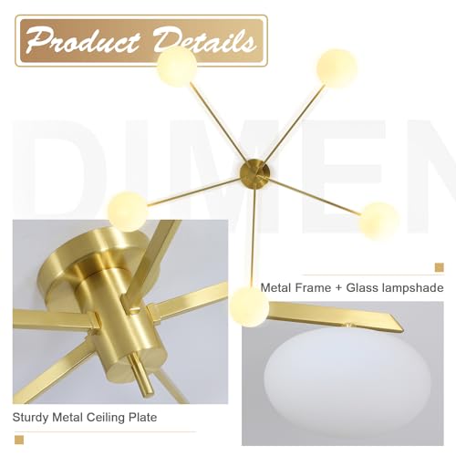 Sputnik Ceiling Light Fixture