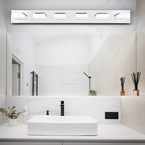 3 Colors Dimmable Bathroom Light Fixtures Over Mirror