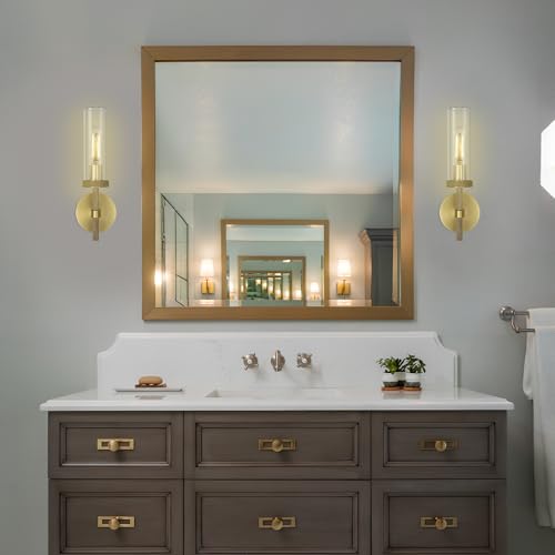 Knurled Brass Wall Sconces Indoors