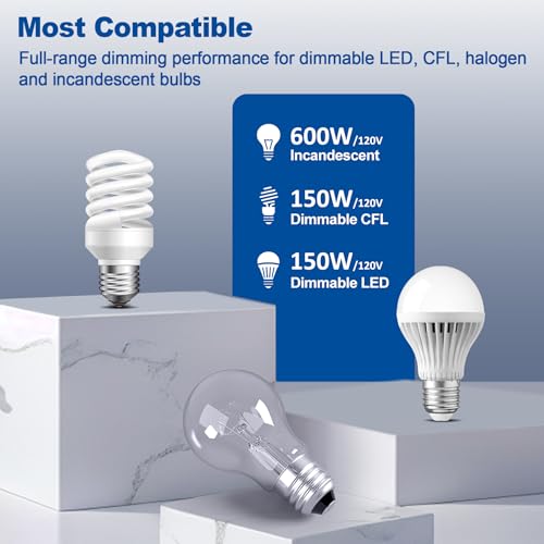 6PK Dimmer Light Switch (6 Count)