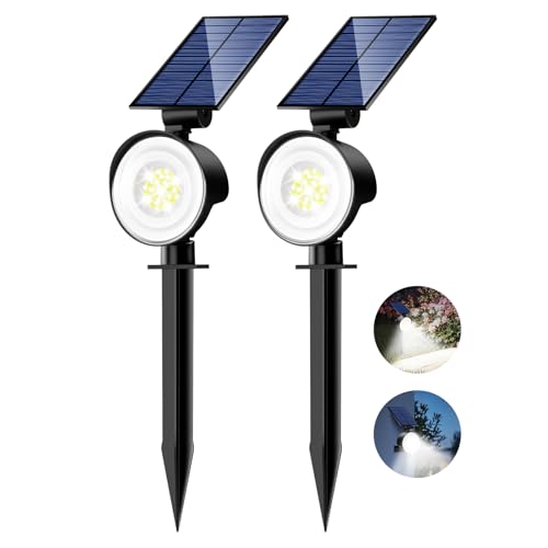 Solar Spot Lights Outdoor Waterproof (2 Count)