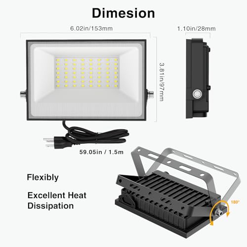 40W Flood Lights Outdoor (2 Count)