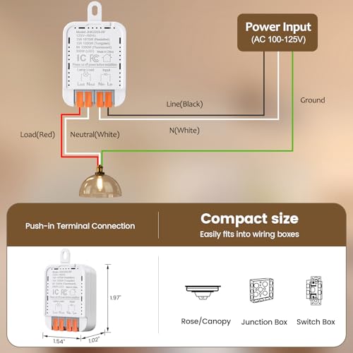3 Way Wireless Light Switch and Receiver Kit