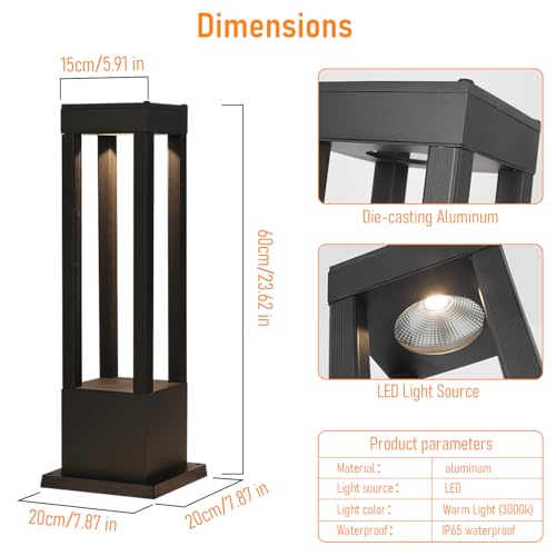 Landscape Pathway Lights for Outdoor Lamp Post Lanterns