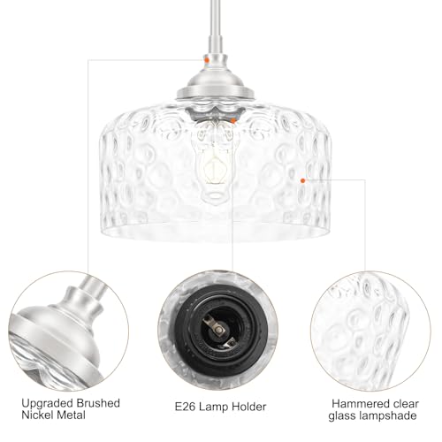 Brushed Nickel Pendant Lights Kitchen Island