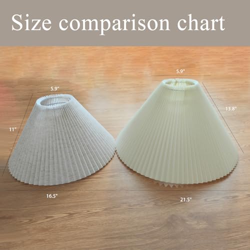 Large Pleated Lamp Shade for Arc