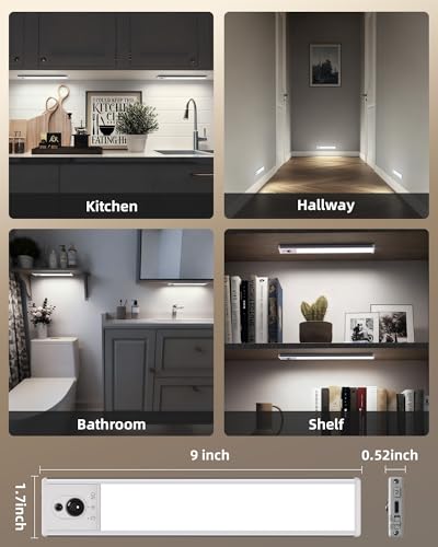 Under Cabinet Lighting with Charging Station (3 Count)