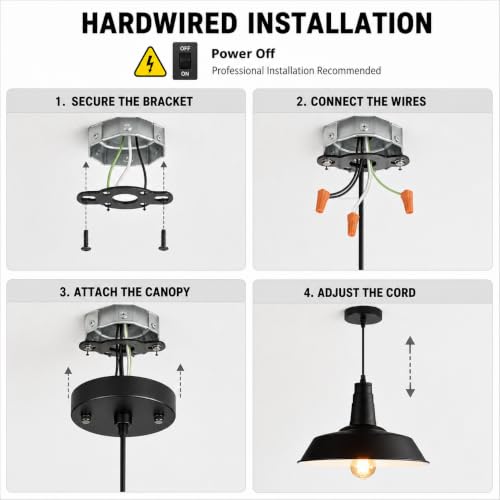 3 Pack Farmhouse Pendant Lights