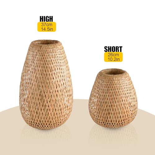 2 Pack Bamboo Lamp Shade (2 Count)
