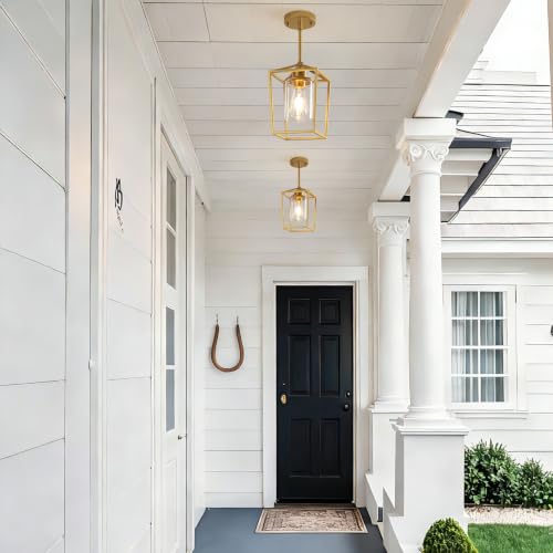 2 Pack Gold Pendant Lights Kitchen Island (2 Count)