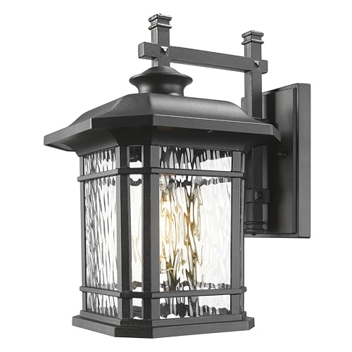 Large Outdoor Light Fixtures Wall Mount Black Exterior Porch Light
