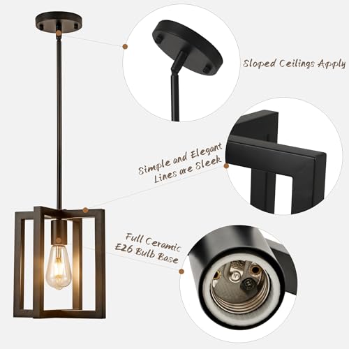 Small Modern Farmhouse Black Pendant Lights Kitchen Island
