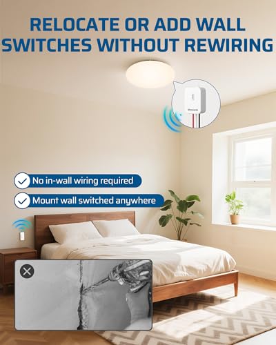 Wireless Light Switch and Receiver Kit