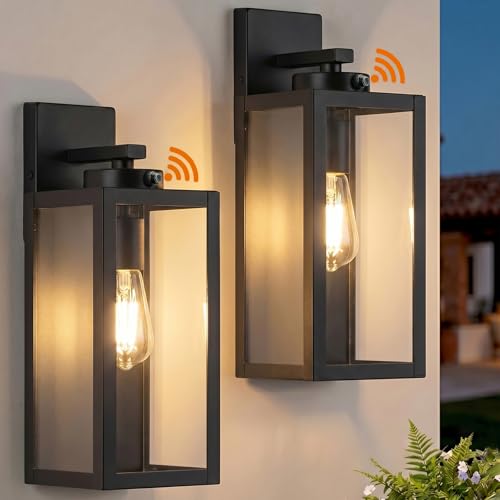 15" Large Upgraded Dusk to Dawn Outdoor Wall Lights (2 Count)